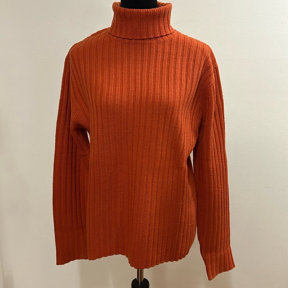 Banana Republic Orange Turtleneck Sweater